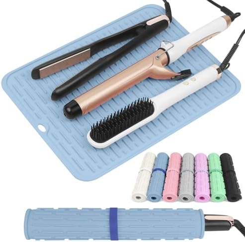 AMIJEAL Oversize Silicone Heat Resistant Mat for Hair Tools(14.2" x 11") by AMIJEAL