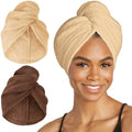 Turbie Twist Microfiber Hair Towel, Tonal (2 Pack) by TurbieTwist