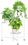 3 Tier Large Plant Stand Indoor Outdoor, 10 In Wide Tray, White by iDavosicly