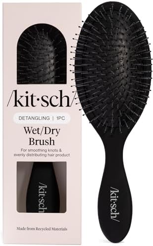 Kitsch Wet Dry Brush Detangler – Hair Brush for Women - Black by Kitsch