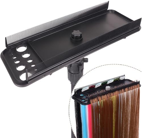 Hair Extension Holder Hanger Braiding Rack Extension Tool Double-Side Teeth Extension Display Holder Hair Separator holder for Hair Salon Home (Tripod not included) by AIHOPESTO
