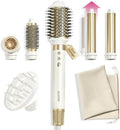 GLAMUP Dual Voltage 6-in-1 Extra Long Wrap AirCurler Hot Air Styler by GLAMUP