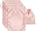 UPSTORE 5Pcs Satin Wig Storage Bags, Drawstring Silk Pouches for Hair by Unknown