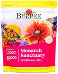 Burpee Wildflower Mix Monarch Sanctuary Seeds | 25,000 Non-GMO Seeds, 3 Types of Butterfly Weed Plus Cornflower, Lupine, Echinacea, and More | Pollinator Garden Attracts Monarch Butterflies by Burpee