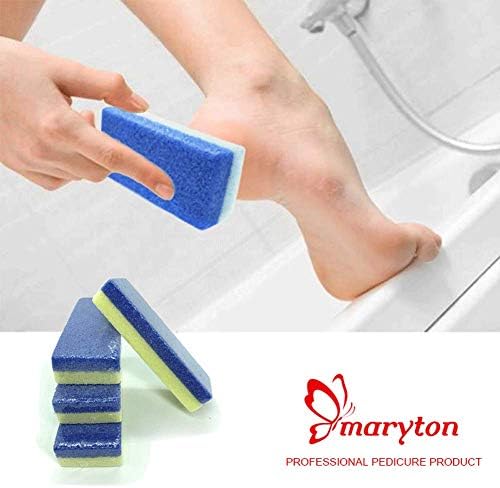 Maryton Foot Pumice Stone for Feet Hard Skin Callus Remover and Scrubber (Pack of 4) (Yellow) - Image 3