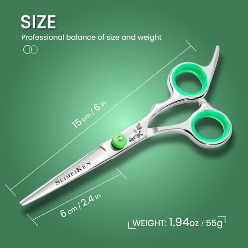Hair Cutting Scissors, 440C Convex Edge Professional Hair Shears - Image 5