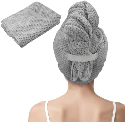Large Microfiber Hair Towel for Women, Super Soft Absorbent Quick by Unknown
