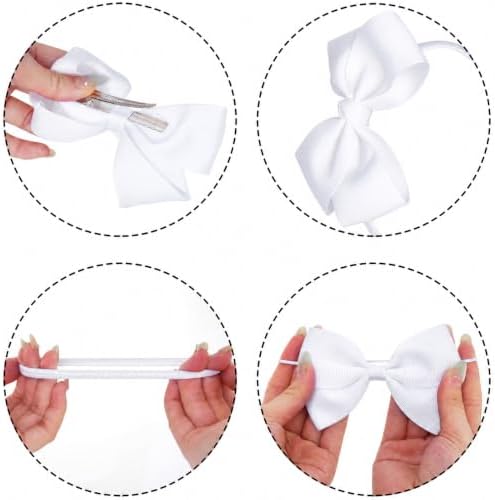 11PCS School Hair Accessories Uniform Hair Bow Headband Clips - Image 6