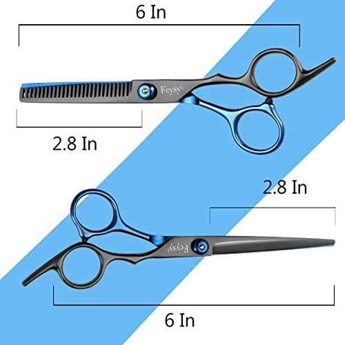 Hair Cutting Scissors Haircut Shears Kit, Fcysy Professional Barber Shears Set, Hairdressing Salon Scissors Blending Shears Barber Accessories for Hairdresser Home Use - Image 2