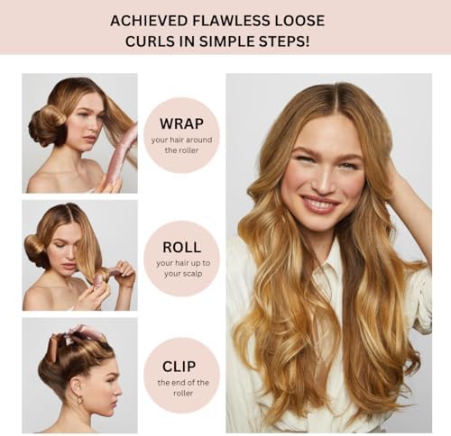 Kitsch Jumbo Satin Heatless Flexi Rods (4 pcs) and Continuous Spray Bottle (Terracotta) Bundle with Discount - Image 3