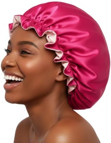 Silk Satin Hair Bonnet for Sleeping Reversible by PrettyRobes