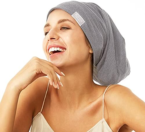 Beanie Sleep Hats Bonnet for Women Girls Curly Frizzy Hair Cover by ELIHAIR