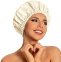 Edoneery Shower Caps for Women Reusable Waterproof, Shower Hair Cap by Edoneery
