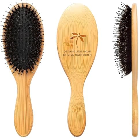 Belula Boar Bristle Hair Brush for Women and Men, Detangle Any Type of Hair by Belula