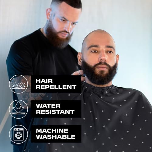 Barber Strong The Barber Cape Haircut Cover for Men, Hair Repelling and Static-Reducing Material, Water Resistant Fabric - Image 5