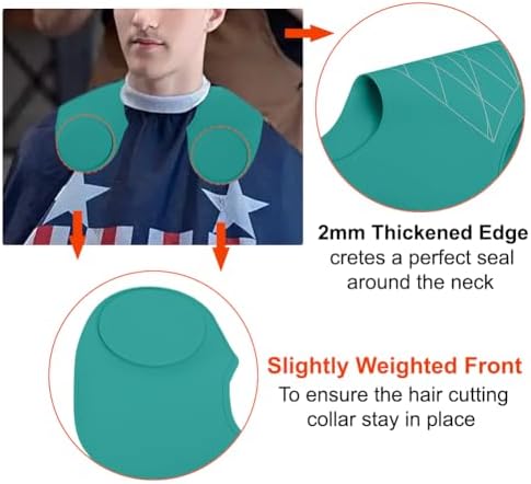 Silicone Hair Cutting Guide Collar - Waterproof Cutting Mat for Hair Stylist - Hair Cutting Cape - Image 5