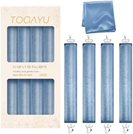 Heatless Curls Overnight Hair Care Set - Jumbo Velvet Hair Curlers by TogayuSelected