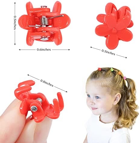 128PCS Baby Girls small Barrettes Hair Claw Clips Flower Hair Hair Accessories Barrattes for School Girls Kids Teens - Image 3
