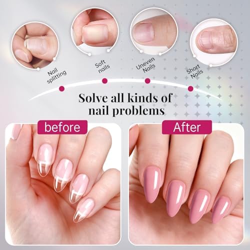 Krofaue 240PCS Short Almond Nail Tips, Flexible Gel Full Cover, 12 Sizes - Image 2