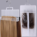 Hair Extension Holder - for Professional Extra Wide Weft Hair Holder Tool Used for Wig Washing, Coloring and Blow-Drying of Weft, Clip-In, Tape-In Hair Extensions (White, Large 1pcs) by KelukeyaBeautyHealth