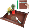 39.5" X 31.5" Large Repotting Mat for Indoor Plants Transplanting and Dirt Control - Portable Potting Tray for Plant Lovers Gardening Gifts for Women Men by FocusonGardeningProjects