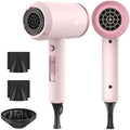 Slopehill Professional Ionic Hair Dryer, Powerful 1800W Fast Drying Low Noise Blow Dryer with 2 Concentrator Nozzle 1 Diffuser Attachments for Home Salon Travel (Pottery Pink and Rose Gold) by slopehill