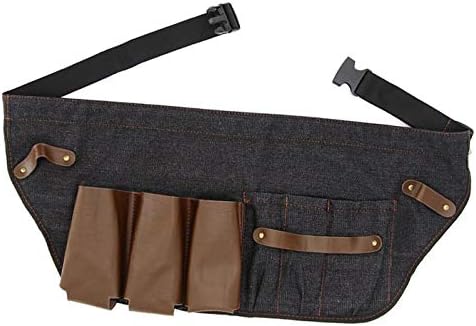 PERFEHAIR Hair Stylist Tool Belt, Salon Hairdresser Barber Hair Tool Belt Bag-Denim Fabricas and Real Leather by PERFEHAIR