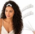 2 Pcs Volume Hair Clips for Roots, Root Clips for Curly Hair Volume, 4-Prong Design No-Crease Hairs Volumizing Clip Comb,DIY Hair Styling Tool for Men & Women(White) by Unknown