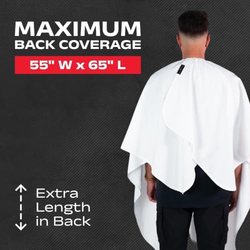 Barber Strong The Barber Cape Haircut Cover for Men, Hair Repelling and Static-Reducing Material, Water Resistant Fabric - Image 5