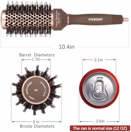 Round Hair Brush for Blow Drying,Curling,Styling for Women and Men,Wet/Dry - Image 2