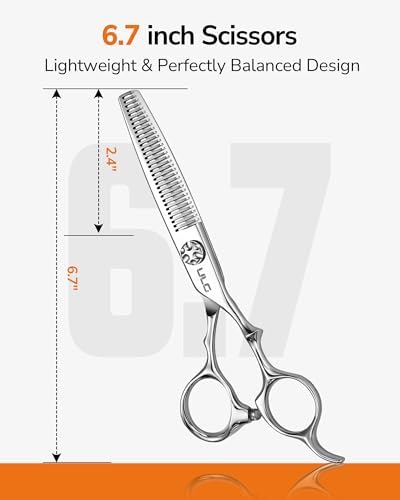 ULG Professional Hair Thinning Scissors 32-Teeth 440C Texturizing Shears - Image 2