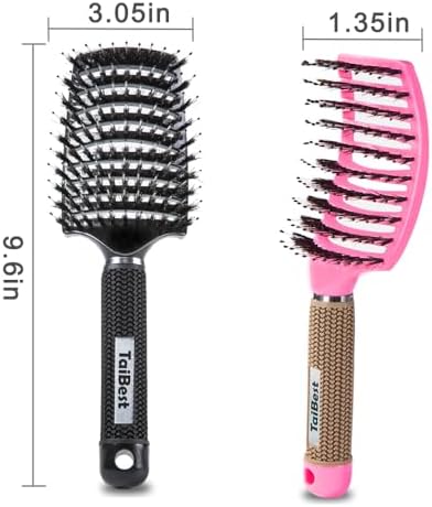 Boar Bristle Hair Brush Set – Wet/Dry Detangler for All Hair Types - Image 5