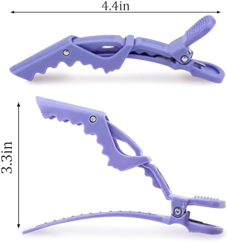 24 Pack Alligator Hair Clips, Professional Clips for Hair Sectioning, Hair Styling Accessories for Women Men Girls Teens,Multicolor（Blue，Black，Purple ，Light Purple ，Orange） - Image 3