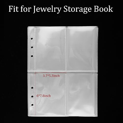 Clear Double-Sided Inner Pages for Jewelry Storage Book - Image 3