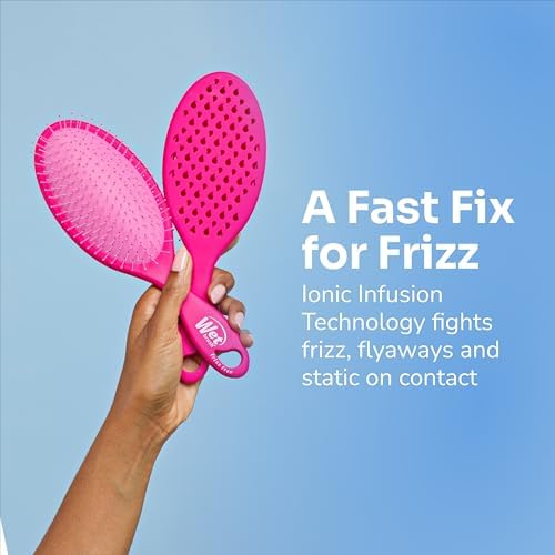 Wet Brush Frizz-Free Detangler Brush with Ionic Technology, Pink, Provides Frizz Control, Reduces Static, and Smooths All Hair Types, Best For Dry Hair, Made for Women, Men & Kids - Image 2