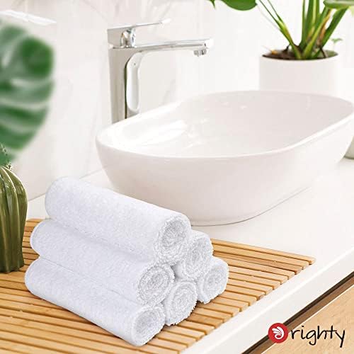 Orighty 12-Pack White Hand Towels - Quick Drying & Absorbent Microfiber Gym Towels 16x28 inches - Lightweight & Thin White Yoga Towels - Multi-Purpose Camping Towels for SPA, Hotel & Bathroom - Image 4
