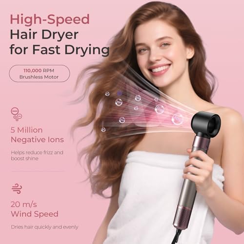 Vincofy 7 in1 Hair Styler Dryer Brush Set,1500W Hair Styler with Travel Bag - Image 5
