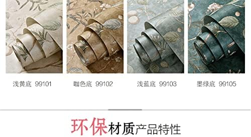 Q QIHANG Non-Woven Wallpaper 1.73' W x 32.8' L (Dark Green) - Image 7