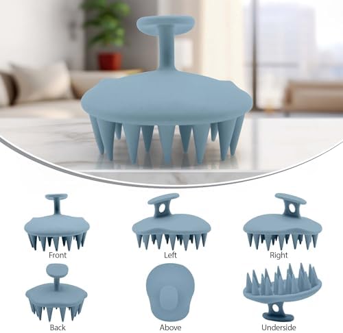 Fiora Naturals Scalp Massager Shampoo Brush, Silicone Scrubber, BPA Free - Image 5