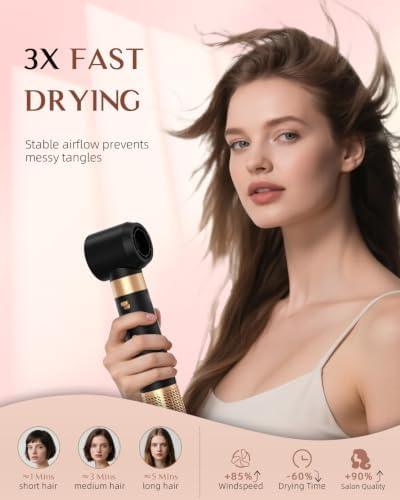 RUCHA 6 in 1 Hair Dryer Styler, Hot Air Brush Blow Dryer & Air Curler Set - Image 5