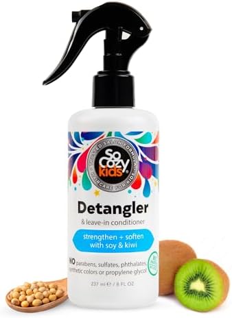 SO COZY Kids 2-in-1 Detangler & Leave In Conditioner Spray, 8 Fl Oz by SoCozy