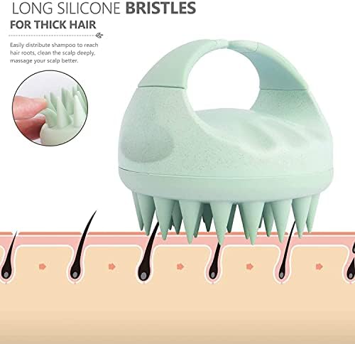 Sndyi 2 PCS Scalp Massager Shampoo Brush, Scalp Scrubber with Soft Silicone Bristles, Scalp Exfoliator for Dandruff Removal, Scalp Massager for Hair Growth, Wet Dry Hair Brush for Scalp Care - Image 4