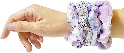 Frozen Princess Elsa Hair Accessory 5 Pcs Set - 1 Regular 9 inch Frozen Hairbrush & 4 Frozen Scrunchies - Detangling Brush & Elastic Hair Ties Ropes for Girls, Ages 3+ - Image 5