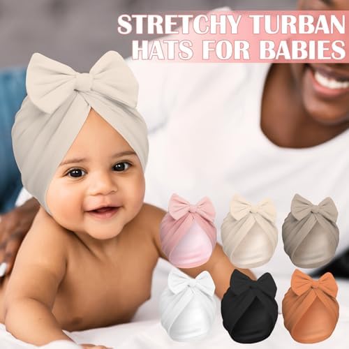 6 Pcs Newborn Satin Bonnet for Infant 0-6 Months - Image 5