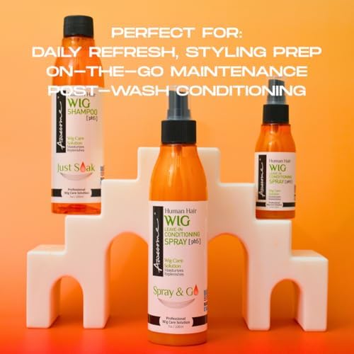 Awesome Human Hair Wig Care Kit, Shampoo & Conditioner Spray, 2-Pack - Image 3