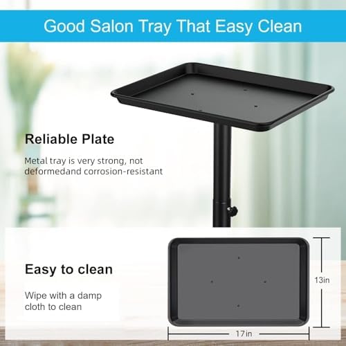 Salon Tray, Salon Rolling Tray with Adjustable Height - Image 3
