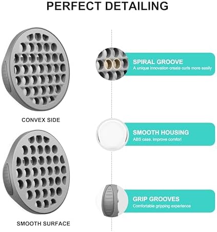 Silicone Twist Hair Brush, Magic Curling Hair Tool, Gray - Image 6