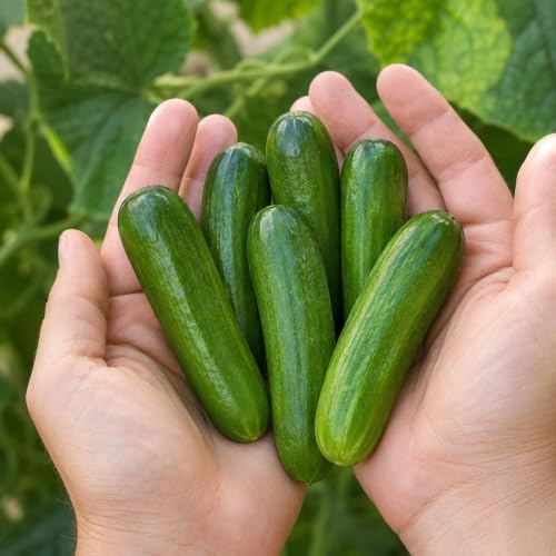 10+ Mini Me Cucumber Seeds for Planting, Compact Container Cucumber by CZGrain