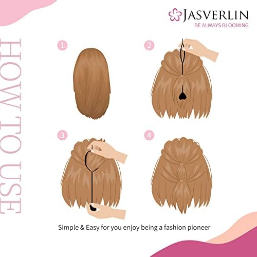 JASVERLIN Hair Beader Tool: Automatic Beads Loader for Braids, Ponytails, and Hair Threading Applicator Set (15 pcs, Black) - Image 3