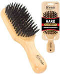 Annie Natural Boar Bristle Hard Club Brush | Reinforced Detangling Hairbrush for Wavy, Straight, Long & Short Hair | Waves Styling & Detangler by AnnieInternational
